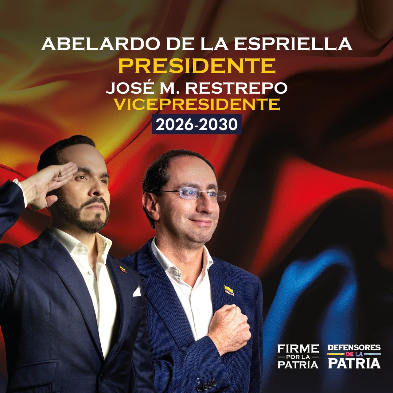 Abelardo De La Espriella y José Manuel Restrepo, fórmula presidencial
